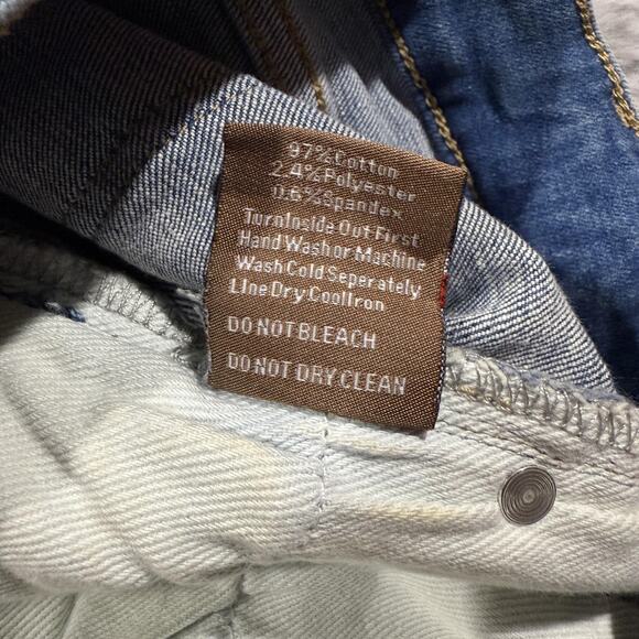 Crysp Denim Jeans Mens 42 Graffiti Art Graphic Distressed Pants Written Indigo 4 - Picture 4 of 16